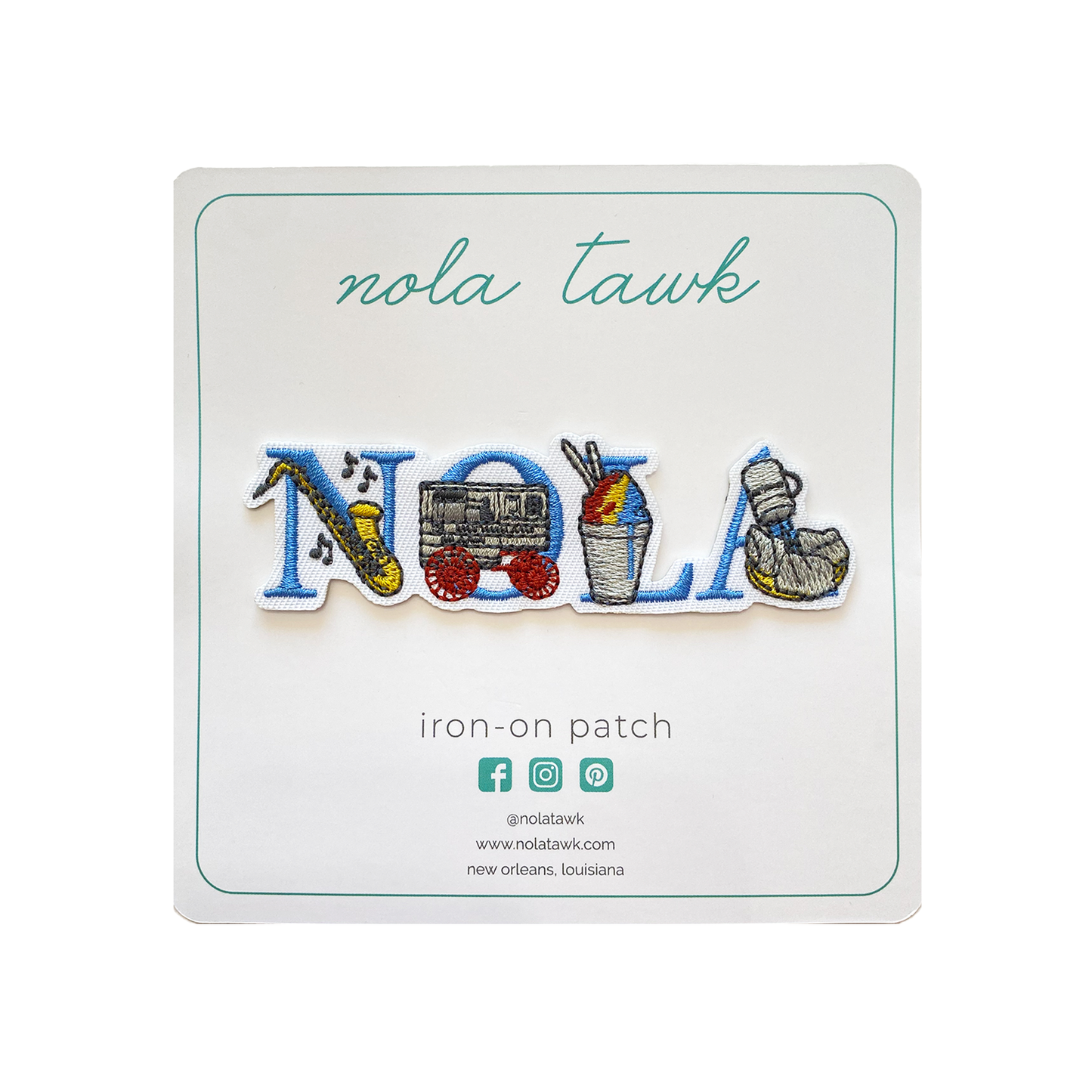 Little Nola Iron-On Patch-Rogue Magnolia Custom Designs