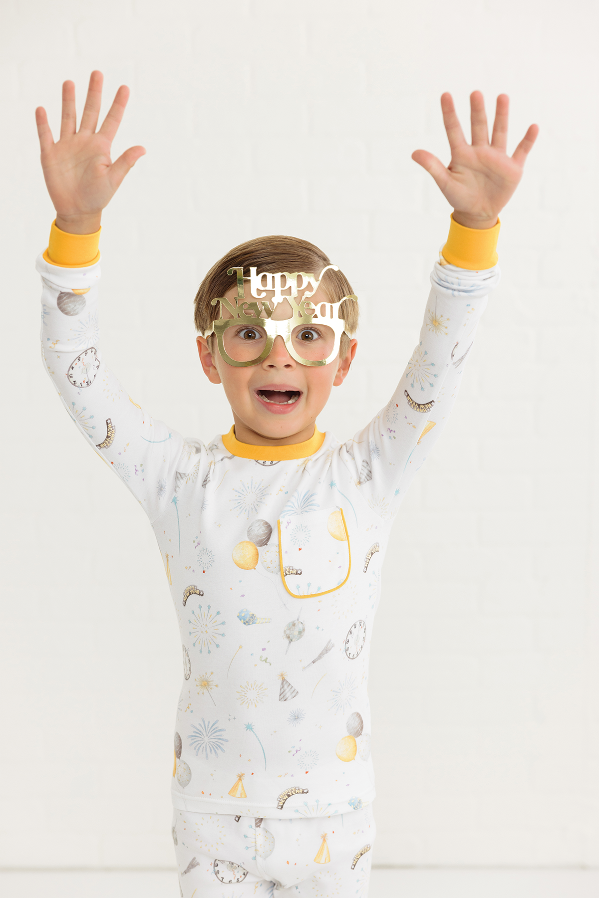 New Year's Eve Organic Cotton Kids Pajamas-Rogue Magnolia Custom Designs