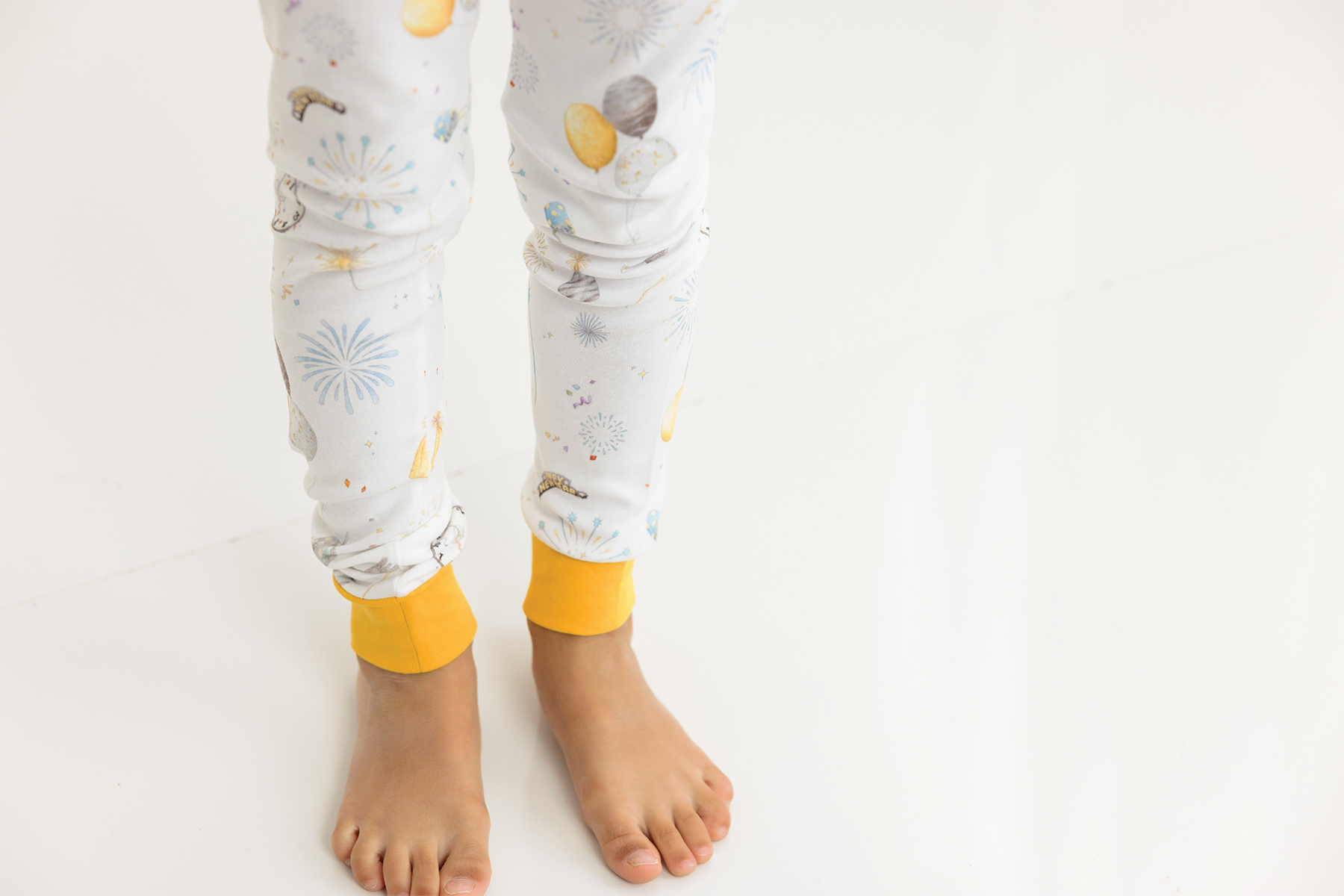 New Year's Eve Organic Cotton Kids Pajamas-Rogue Magnolia Custom Designs