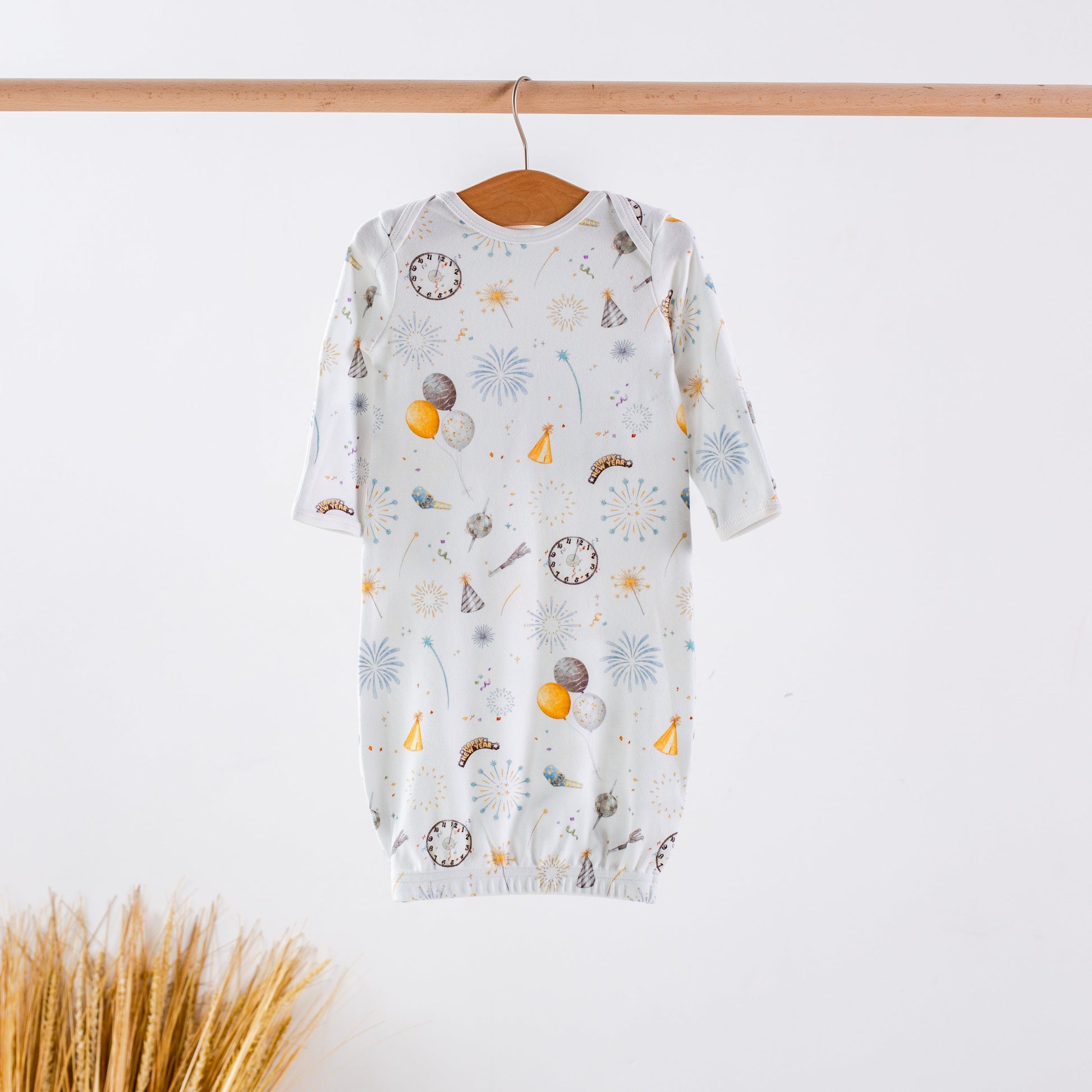 New Year's Eve Organic Cotton Kids Pajamas-Rogue Magnolia Custom Designs