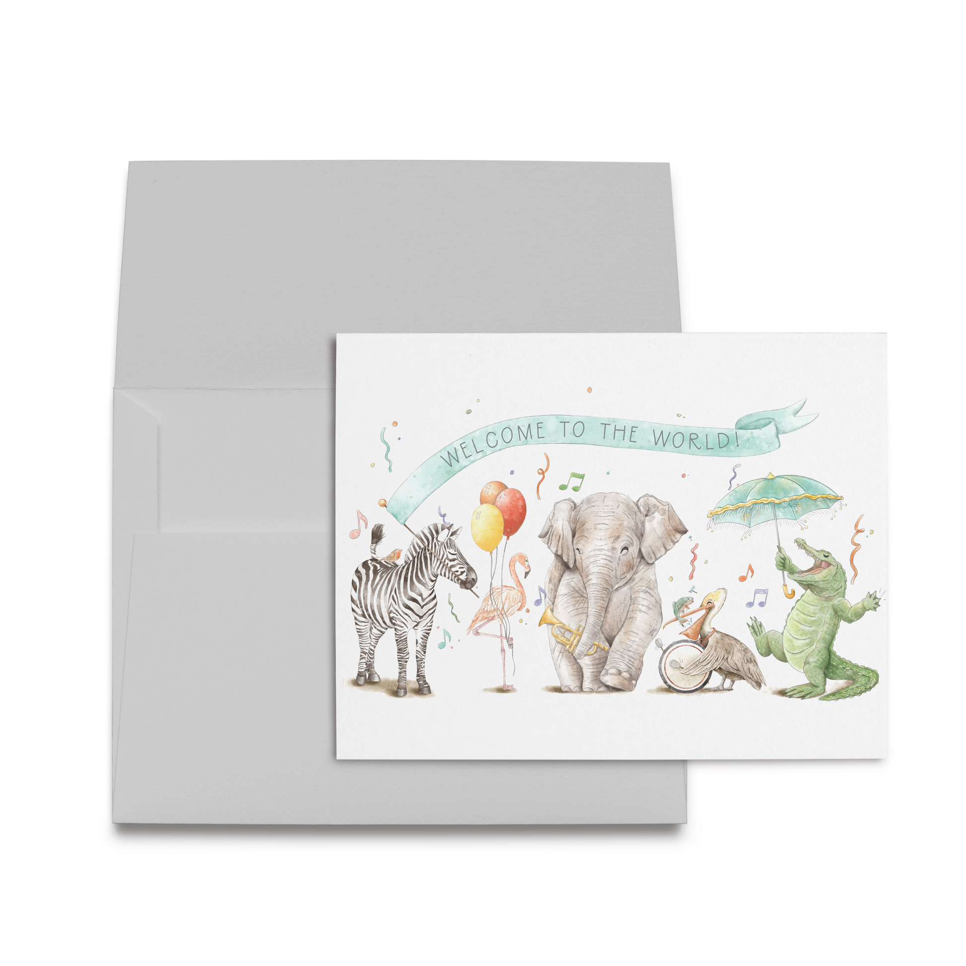 Welcome to the World Folded Card-Rogue Magnolia Custom Designs