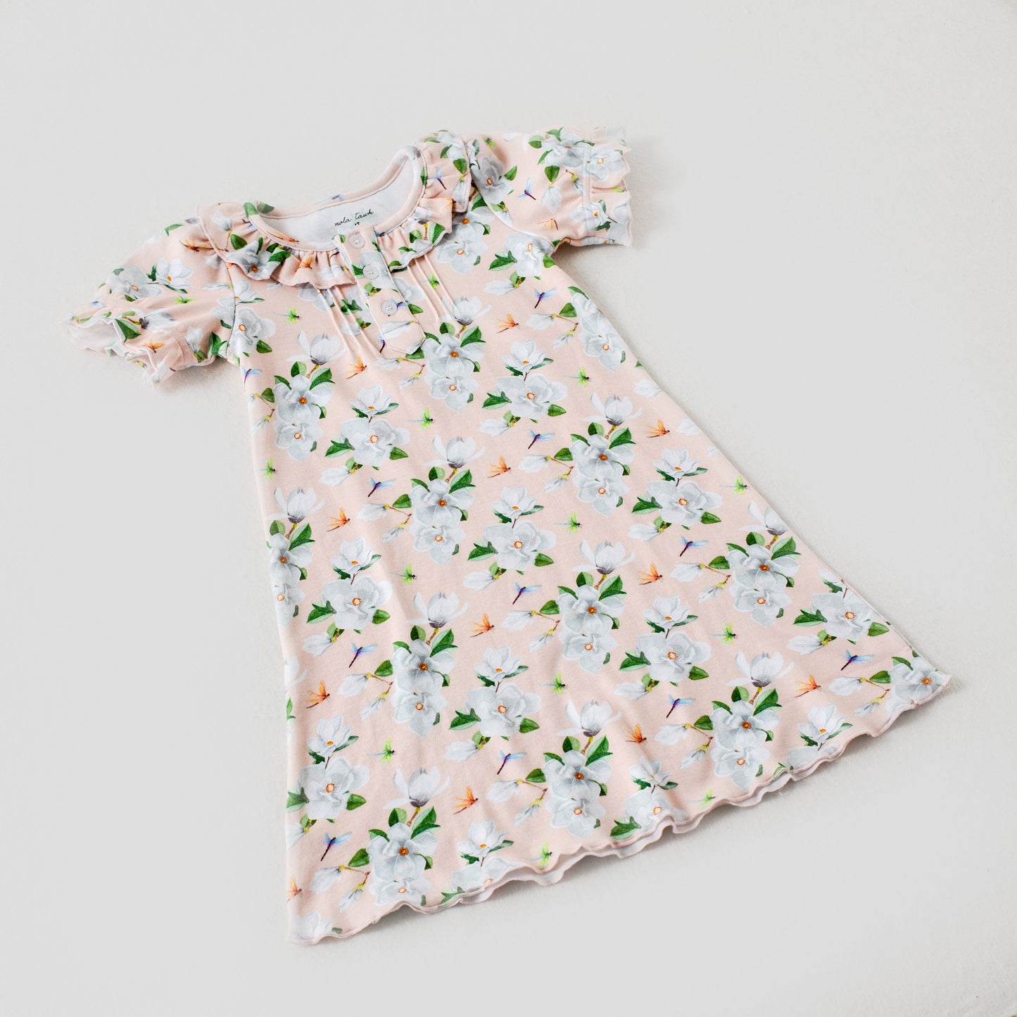 Pink Magnolia Organic Cotton Play Dress-Rogue Magnolia Custom Designs