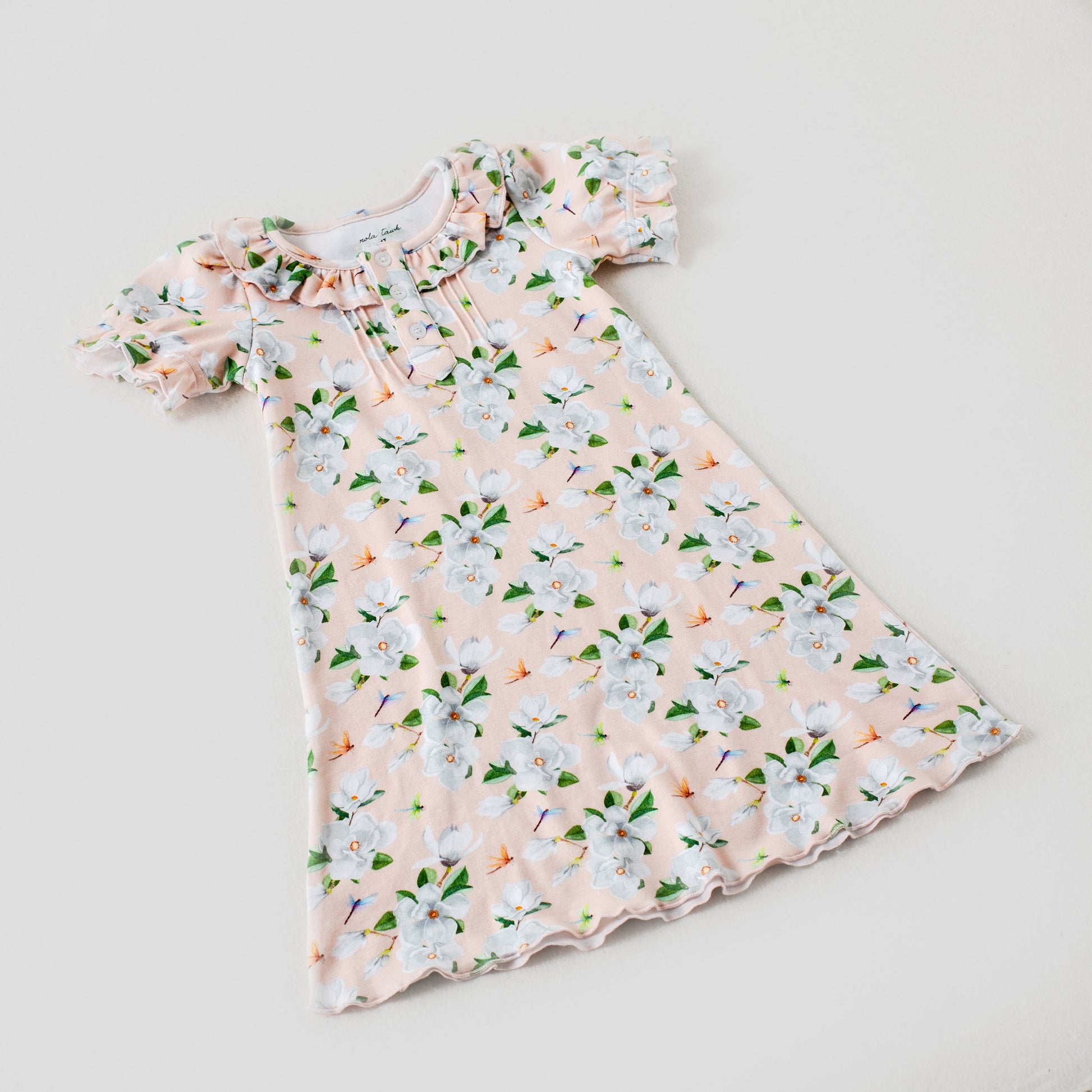 Pink Magnolia Organic Cotton Play Dress-Rogue Magnolia Custom Designs