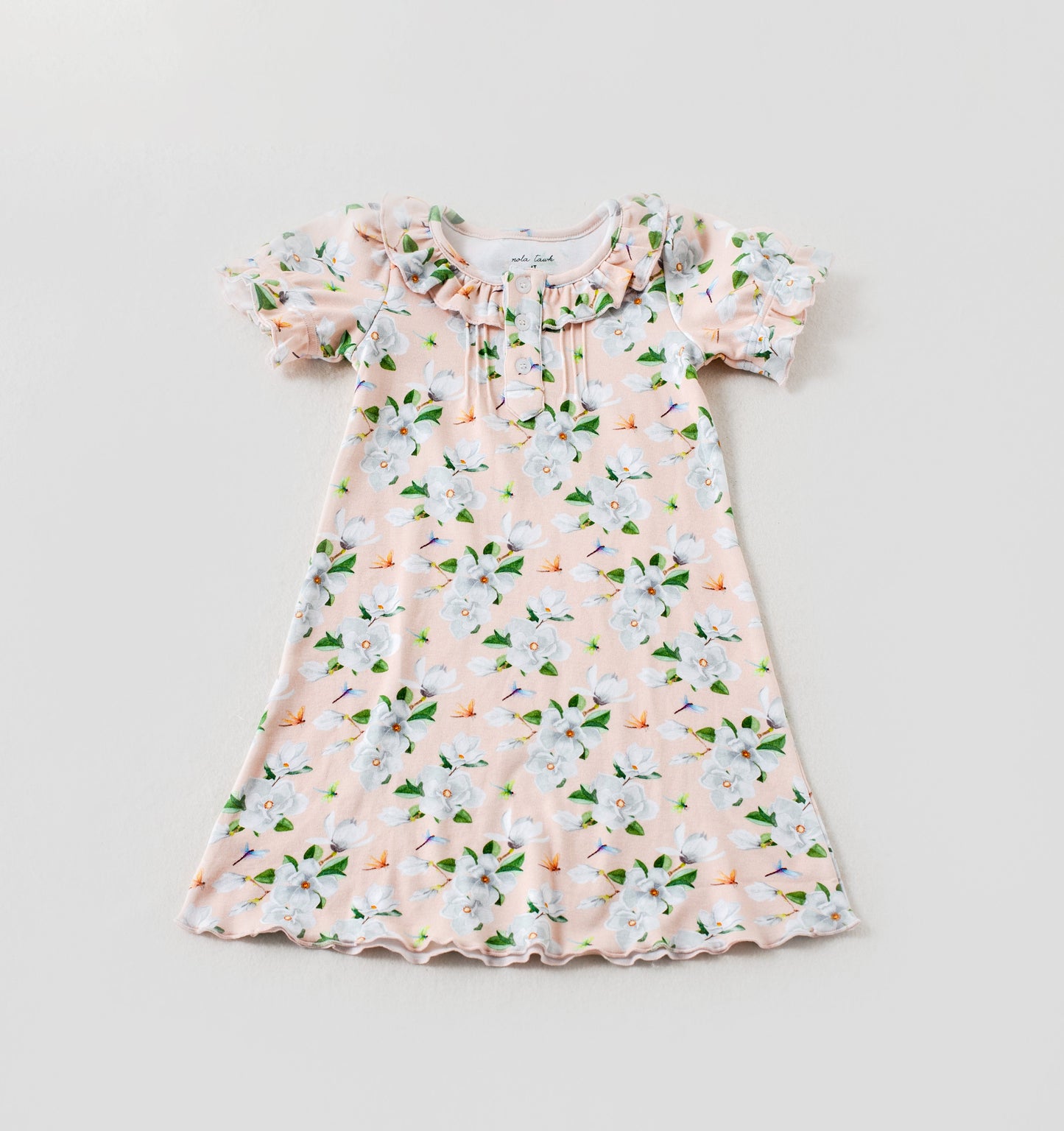 Pink Magnolia Organic Cotton Play Dress-Rogue Magnolia Custom Designs
