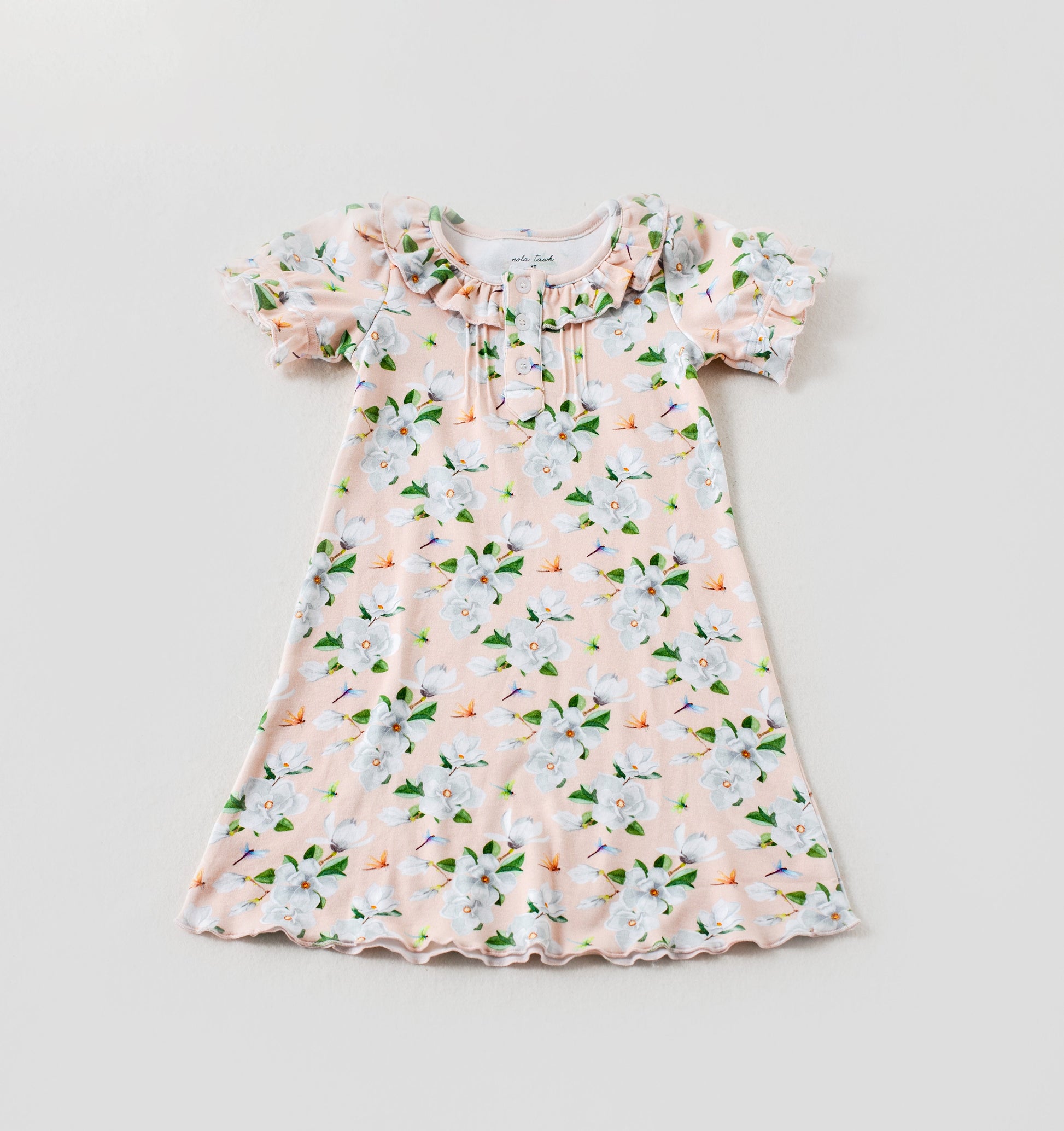 Pink Magnolia Organic Cotton Play Dress-Rogue Magnolia Custom Designs