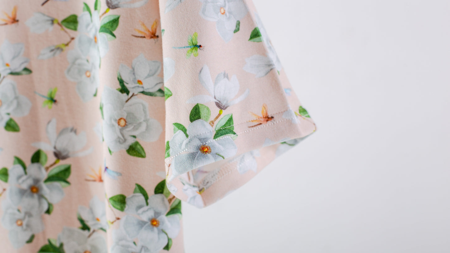 Pink Magnolia Women's Organic Cotton Pajama-Rogue Magnolia Custom Designs