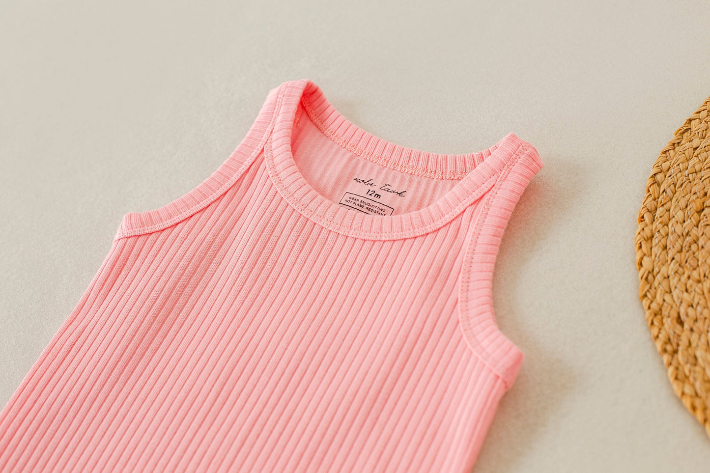 Bubble Gum Ribbed Organic Cotton Baby Onesie-Rogue Magnolia Custom Designs