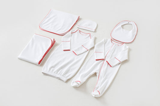 Red Newborn Take Me Home Set-Rogue Magnolia Custom Designs