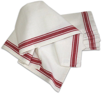 Blank Red Stripe Cotton Kitchen Towel-Rogue Magnolia Custom Designs