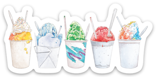Snoball Die Cut Stickers-Rogue Magnolia Custom Designs
