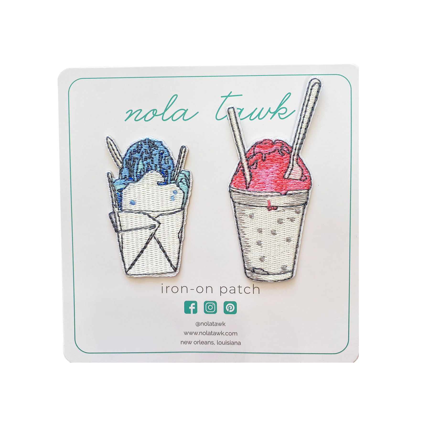 Snoball Iron-On Patch-Rogue Magnolia Custom Designs