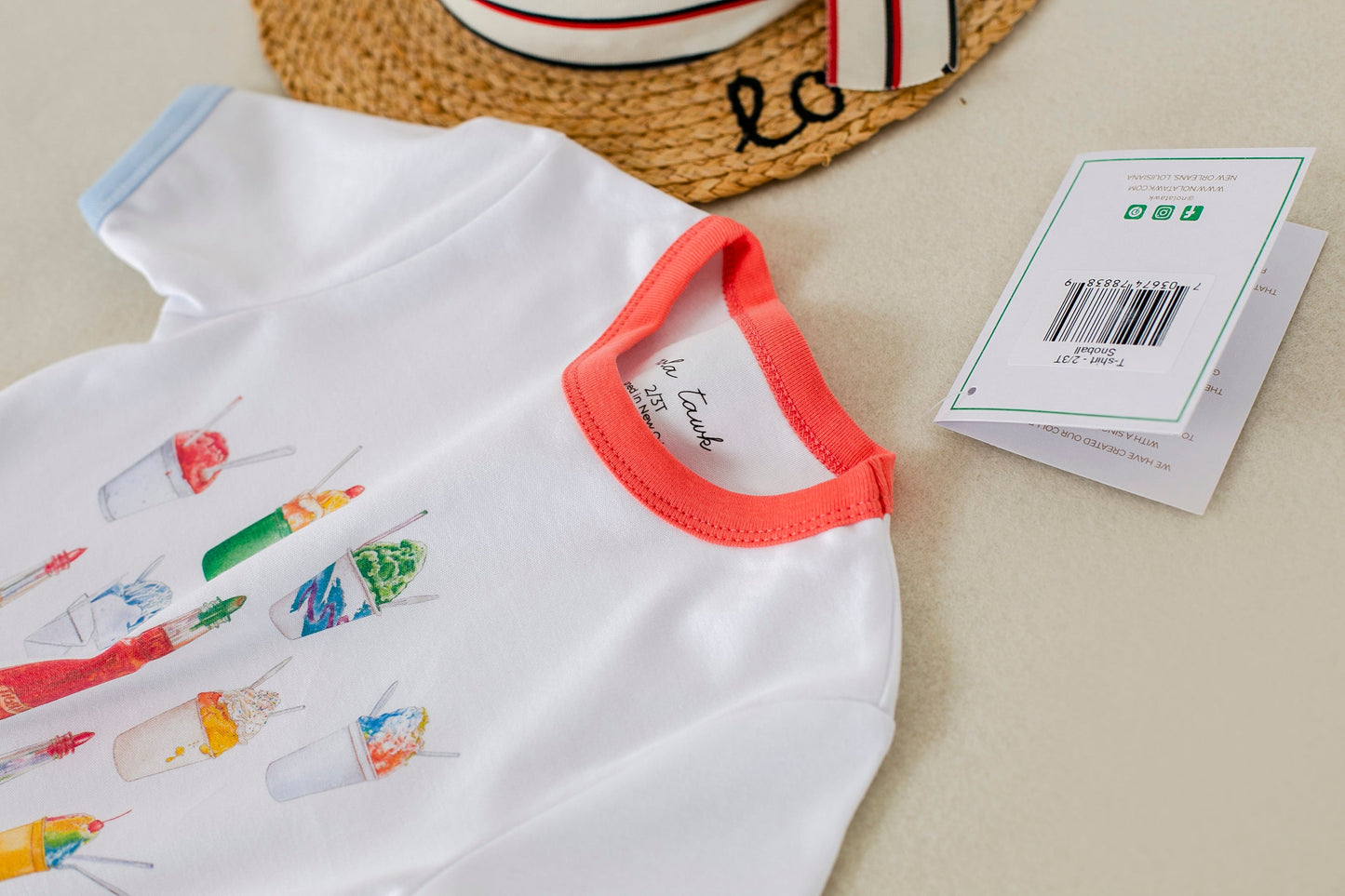 Eat More Snoballs Organic Cotton Kids Tshirt-Rogue Magnolia Custom Designs