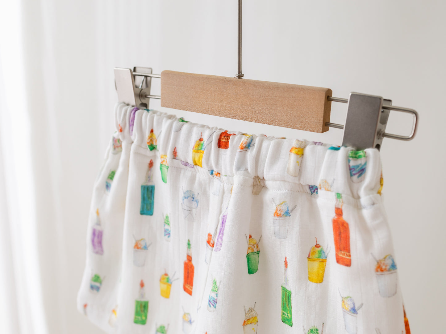 Sugar, Ice, & Everything Nice Organic Muslin Shorts-Rogue Magnolia Custom Designs