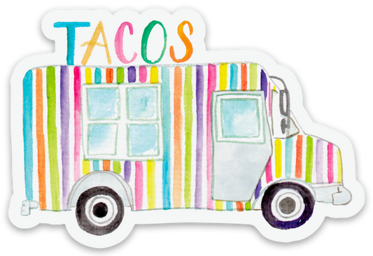 Taco Truck Die Cut Stickers-Rogue Magnolia Custom Designs
