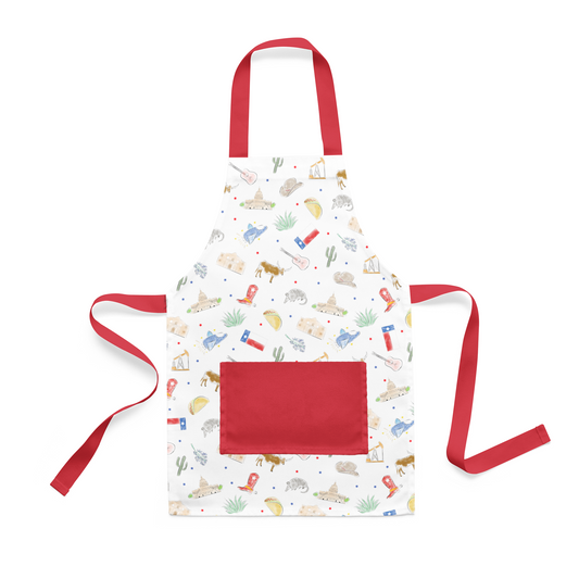 Texas Kids Organic Cotton Kid's Apron-Rogue Magnolia Custom Designs