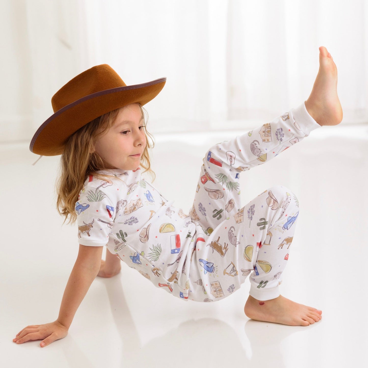 Texas Kids Organic Cotton Kids Pajamas-Rogue Magnolia Custom Designs