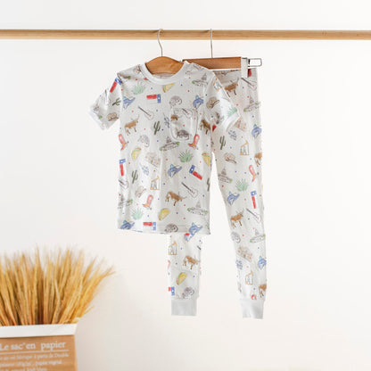 Texas Kids Organic Cotton Kids Pajamas-Rogue Magnolia Custom Designs