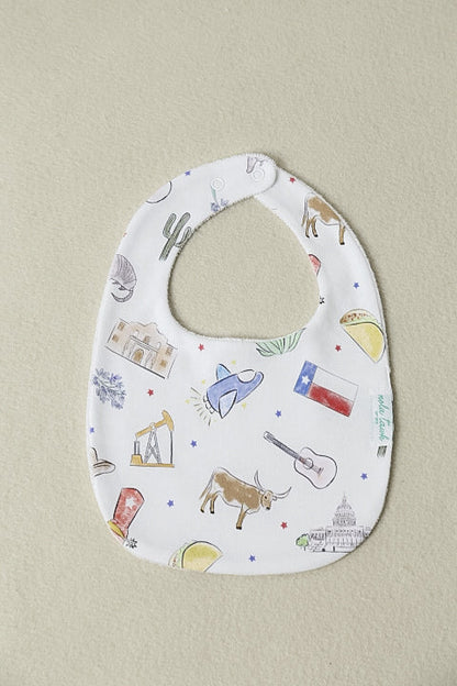 Texas Kids Organic Cotton Baby Bib-Rogue Magnolia Custom Designs