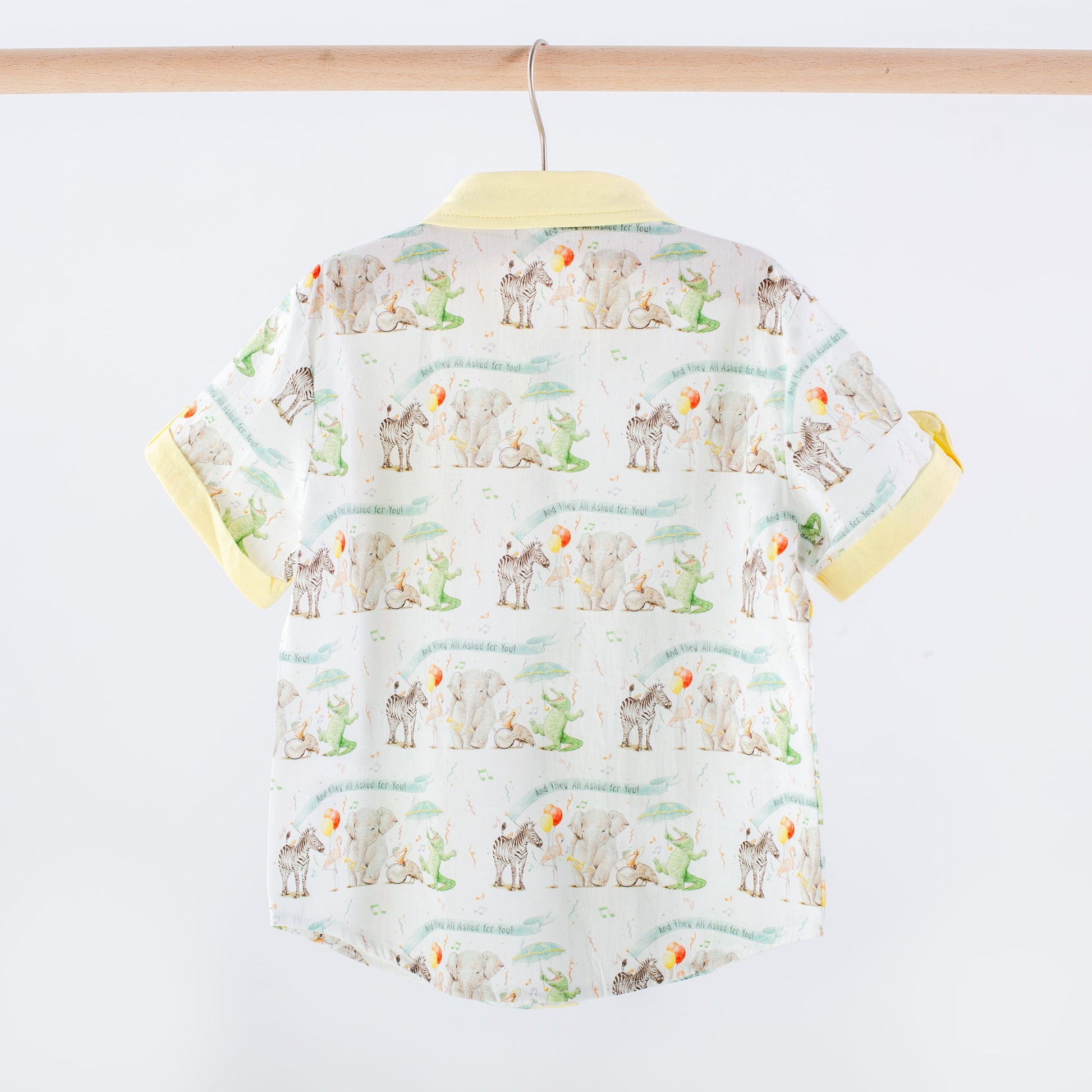 And They All Asked for You Kids Short Sleeve Collared Shirt-Rogue Magnolia Custom Designs