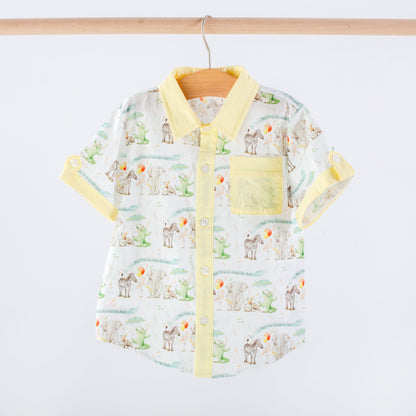 And They All Asked for You Kids Short Sleeve Collared Shirt-Rogue Magnolia Custom Designs