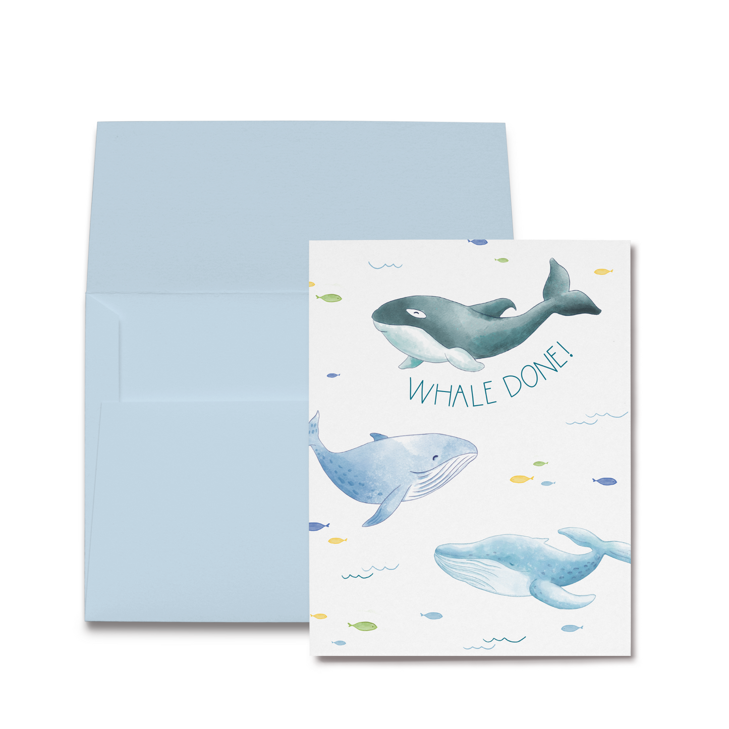 Whale Done Folded Card-Rogue Magnolia Custom Designs