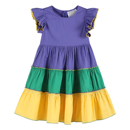 Purple, Green and Gold Mardi Gras Dress