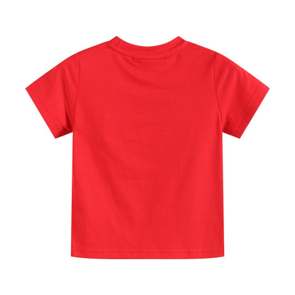 Red and Blue Baseball Smocked Shirt and Shorts Set